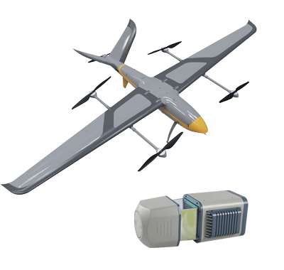 SF4200复合翼搭载SAL1500三维激光测量系统
